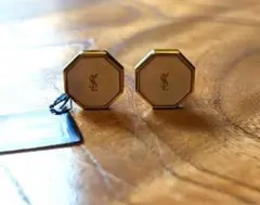 ヴィンテージ タグ付き未使用 Yves Saint Laurentゴールドカフス