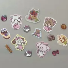 mikko キティ ボンボンドロップシール フレークシール シール おすそ分け