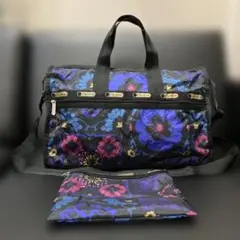 【美品】レスポートサック ボストンバッグ 千鳥格子柄 ポーチ付き 大容量 レスポートサック 千鳥格子 ボストンショルダーバッグ - メルカリ