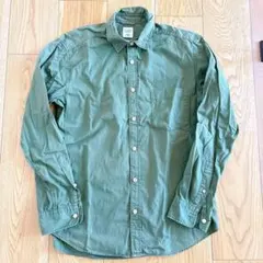 AZUL ボタンダウンシャツ オリーブグリーン