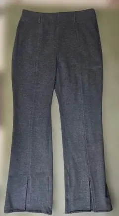 GU　XL　グレー　フレアパンツ