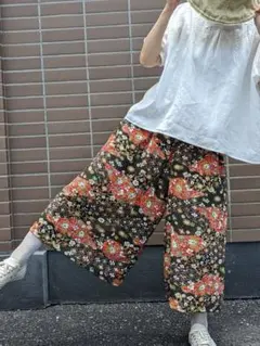 ほぼ未使用 ごちそう gochisou パン柄 リネンスカート ロングスカート ほぼ未使用 ごちそう gochisou パン柄 リネンスカート ロングスカート