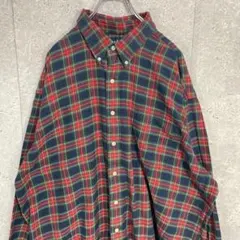 ラルフローレン　BLAKE チェック柄　長袖BDシャツ　ビックサイズ2XL