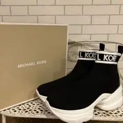 ❤️美品❤️大人気MICHAEL KORS 厚底ストレッチスニーカーブーツ　ブラック