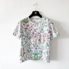GUCCI グッチ / 花柄 コットン Tシャツ 白 S フラワー イタリア製のサムネイル