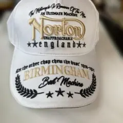 M.s様Norton 刺繍入りホワイトキャップ￼新着品　超美品のサムネイル