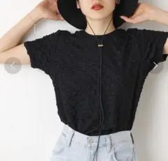 美品♪THE PAUSE スクエアポップTシャツ 半袖 ブラックのサムネイル