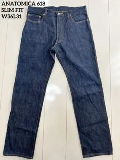 W36L31 ANATOMICA 618 SLIM FIT ヴィンテージデニムのサムネイル