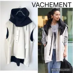 VACHEMENT ✖️chaos ♡キャメル・ヒキ フリースベスト - メルカリ