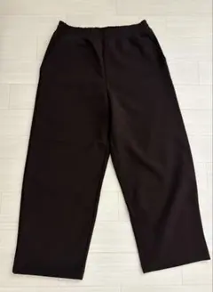 UNIQLO:C スウェットワイドパンツ L ダークブラウン