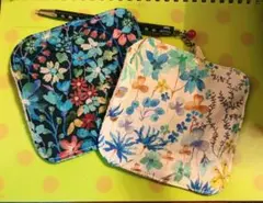 ポケットハンカチ１１／１１ ２ケセット「リバティプリント」ハンドメイド