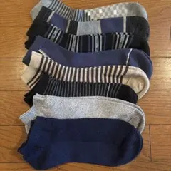 メンズ　スニーカーソックス8足