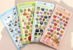 ぷっくりシール　立体シール　たまごっち　3Dステッカー　4枚セット