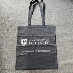 レスター大学 　エコバッグ 　グレー40☓38cm used