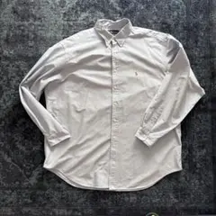 ラルフ・ローレン 長袖シャツ ライトブルー Yarmouth XL