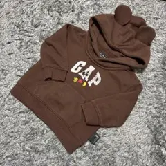 GAP x Disney ミッキーマウス フード付 パーカー ブラウン 80cm