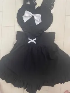 プリメロ ハートエプロン ジャンパースカート