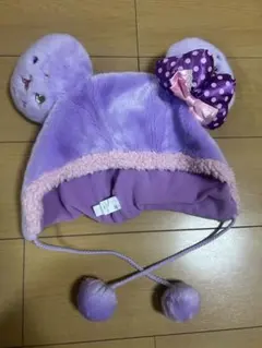 ディズニー　ファンキャップ　帽子　紫