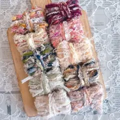 ✧感謝セール第2弾✧引き揃え糸セット10種類 ヴィンテージ風ファンシーヤーン（f