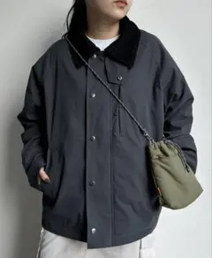 CPCM ハンティングジャケット コーデュロイ 襟配色ジャケット