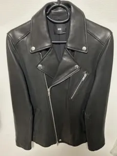 HARE ブラック ダブルライダースジャケット M