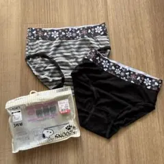 【新品未使用】PEANUTS レディースショーツ2枚　M