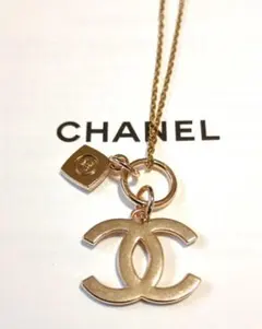香奈兒 項鍊 雙C標誌 金屬 金色