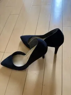 Le Talon パンプス ネイビー スエード調のサムネイル