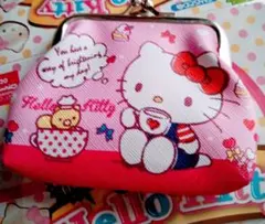 新品未使用ハローキティ がま口 コインケース小銭入れ ピンク