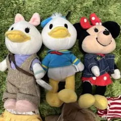 ミニーマウス・ドナルドダック・デイジーダック　ぬいもーずセット
