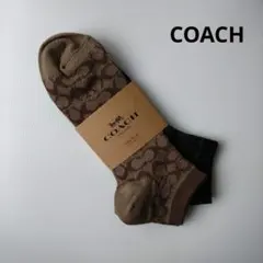 COACH アンクルソックス 2足セット シグネチャー柄のサムネイル