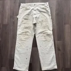 Dickies カーゴパンツ ホワイト ワイド W36 古着 #315 - メルカリ
