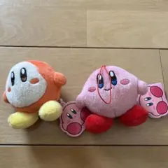 星のカービィ ワドルディ マスコット ストラップぬいぐるみ 2点セットのサムネイル