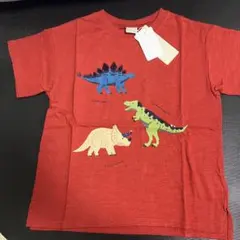 petit main 恐竜Tシャツ レッド 120cmのサムネイル