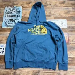 THE NORTH FACE ノースフェイス パーカー XL ビッグロゴ ブルー