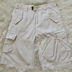 美品状態良ポロラルフローレンpoloralphカーゴショートパンツホワイト170
