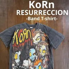 KORN コーン バンドTシャツ 両面プリント メキシコ製 L スミクロY2K KORN コーン バンドTシャツ 両面プリント メキシコ製 L スミクロY2K