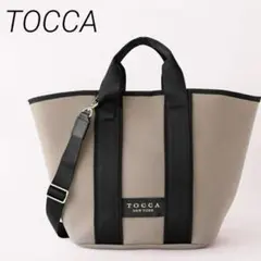 TOCCA トートバッグ グレージュCOSTA BACKET TOTE トッカ