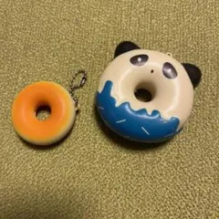 ドーナツ　ドーナツ型キーホルダー　スクイーズ　ハニーディップ　パンダ