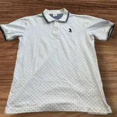 メンズ　ポロシャツ ミッキー ドット柄 Ｌサイズ