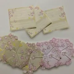 桜の花とひよこのレターセット