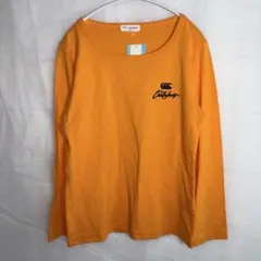 新品未使用　CANterbury カンタベリー　オレンジ 長袖Tシャツ Mのサムネイル