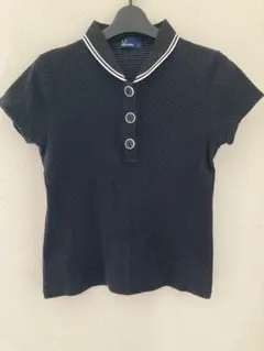 fredperryフレッドペリー　ドットポロシャツ　ブラック　レディースSサイズ