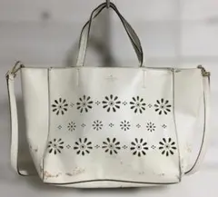 ★No28968 ケイトスペード 牛革 カウレザー 2way ショルダー バッグ