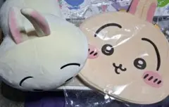 ちいかわ ウサギ おかおボストン だららんBIGぬいぐるみ 2点セット