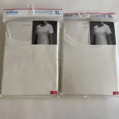 UNIQLO エアリズムコットン クールネックT（半袖） XL 2着セット