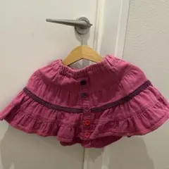 Moujonjon フリル　 ピンクスカート 95cm