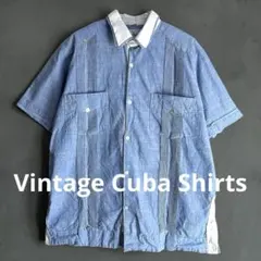 80s Soy Yucateca リネン キューバシャツ メキシコ製　古着　Sのサムネイル