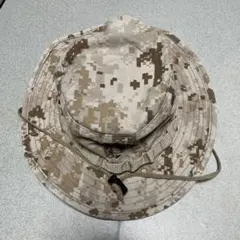 米軍実物】USMC 海兵隊 ブーニーハット デザートマーパット 刺繍入り