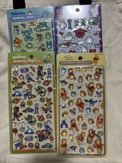 正規品 ディズニー ボンボンドロップシール 4枚セット